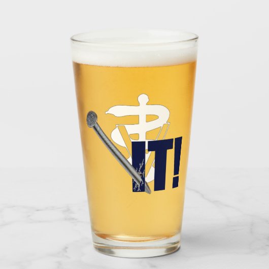 De dierenarts heeft het opgepakt. glas (Voorkant gevuld)