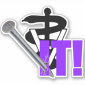 De dierenarts heeft het opgepakt. sticker (Voorkant)