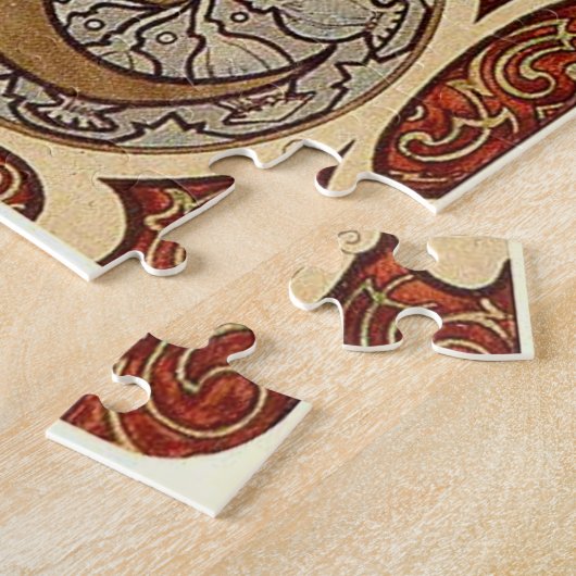 De dierenriem 1896 door Alphonse Mucha - Art Nouve Legpuzzel (Zijkant)