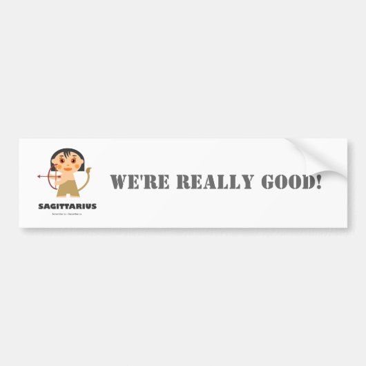 De Dierenriem van de Boogschutter voor kind Bumpersticker (Voorkant)
