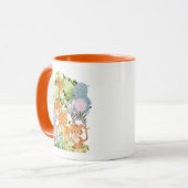 De dierentuin: collectie van schattige wilde diere mok (Voorkant links)