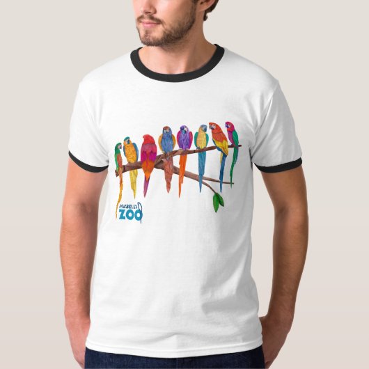 De dierentuin van Mabell, de papegaaien T-shirt (Voorkant)