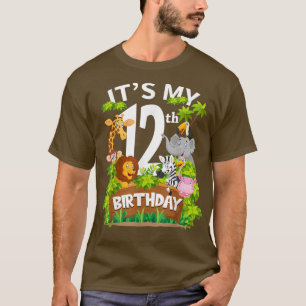 De dierentuin van mijn twaalfde verjaardag op de d t-shirt