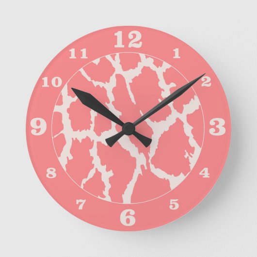 De Dierlijke Druk van de Giraf van het koraal Ronde Klok (Voorkant)