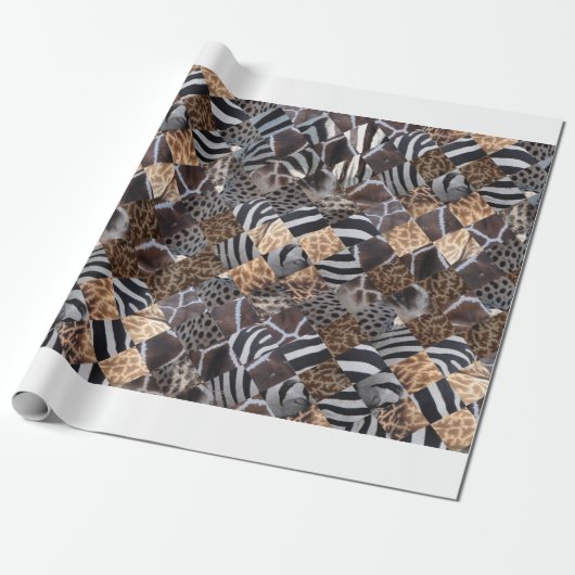 De dierlijke Omslag van de Gift van de Druk Cadeaupapier (Uitgerold)