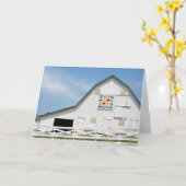 De dierlijke Schuur van het Dekbed van de Schuur Kaart (Gele Bloem)