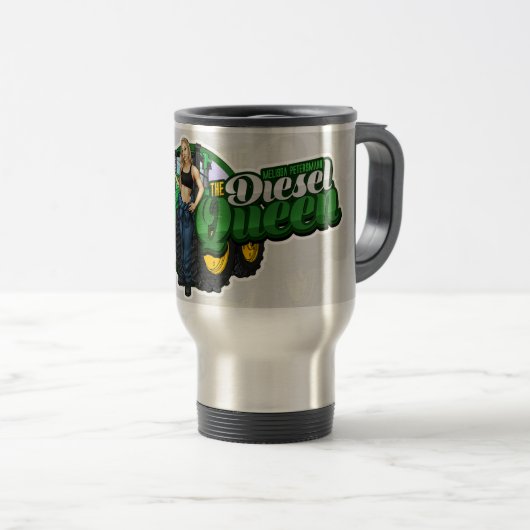 De Diesel Queen Travel mug Reisbeker (Voorkant rechts)