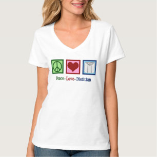 De Diëtist van de Liefde van de vrede T-shirt