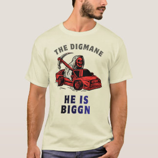 DE DIGGMAN- HIJ IS GROOT FUNNY GRAPHISCH T-SHIRT
