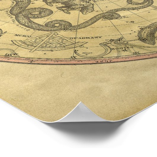 De  digitale kaarten van de sterrenstelsels poster (Hoek)