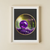 De digitale kunst van Amethyst Orb Fantasy Poster