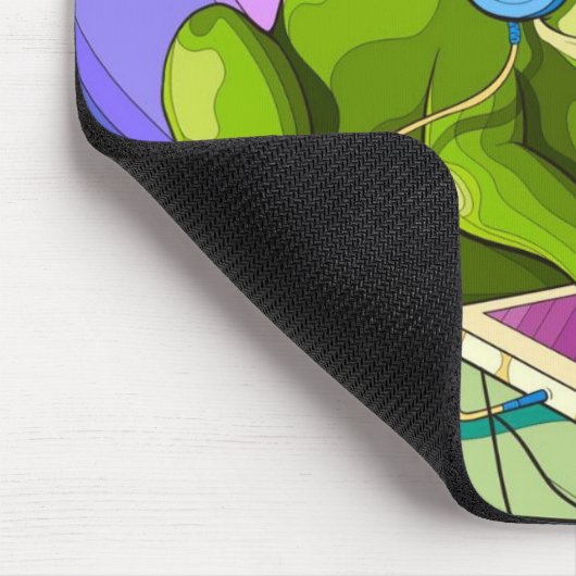 De digitale liefde van de kikker muismat (Hoek)