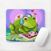 De digitale liefde van de kikker muismat (Met muis)