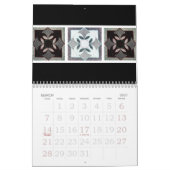 De digitale Quilt-agenda in zwart-wit Kalender (Mar 2027)