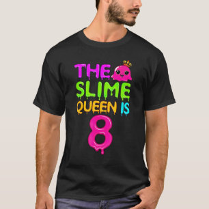 De dikke koningin is 8 dunne koningin voor meisjes t-shirt