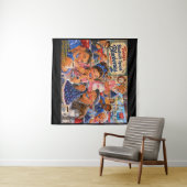 De Diner Bluetooth Bosbessen Retro Cartoon Wandkleed (In Situ (horizontaal))