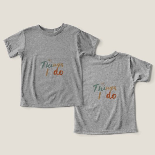 "De dingen die ik doe." (Ontwerp Voorkant & Achterkant)