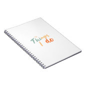 De dingen die ik doe." notitieboek (Rechterzijde)