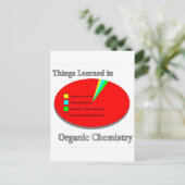 De dingen die ik leerde in de organische chemie briefkaart (Staand voorkant)