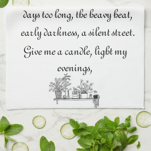 De dingen die ik leuk vind theedoek (Gevouwen)