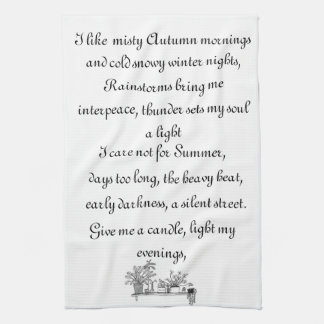 De dingen die ik leuk vind theedoek