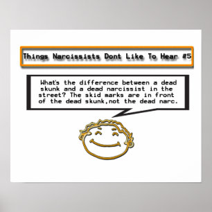 De dingen Narcissists houden van geen Poster te