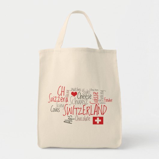 De dingen waar ik van hou over Zwitserland Tote Bag (Voorkant)