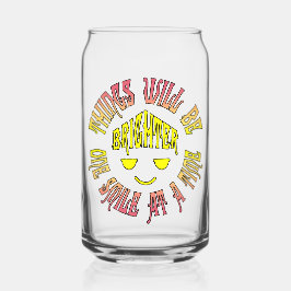 De dingen zullen een glimlach per keer feller zijn blikvorm glas