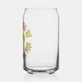 De dingen zullen een glimlach per keer feller zijn blikvorm glas (Links)