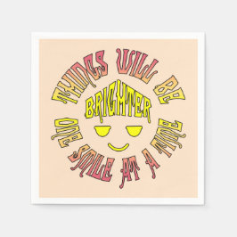 De dingen zullen een glimlach per keer feller zijn servet