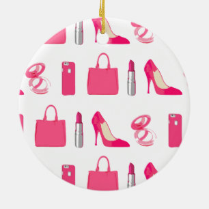 De dingenontwerp van Girly Keramisch Ornament