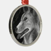 De dingo metalen ornament (Rechts)