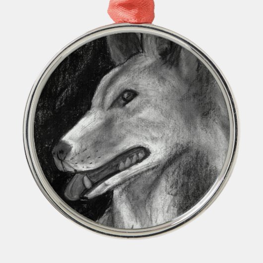 De dingo metalen ornament (Voorkant)