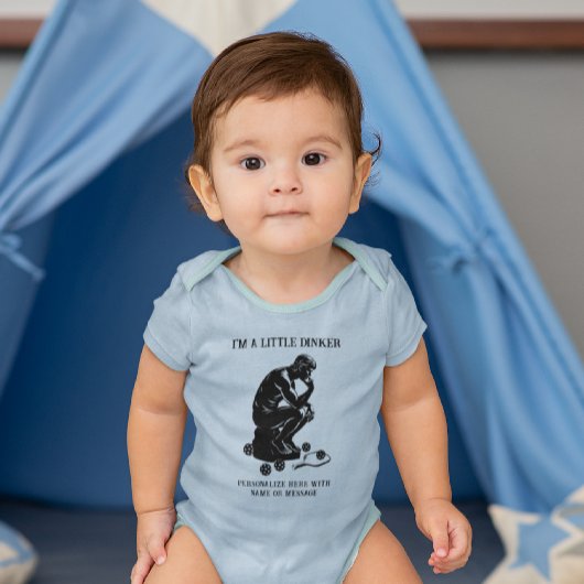 De dinker denker gepersonaliseerde grappige pickle romper