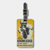 de Dinker Retro WPA van de Kennis van het Poster Bagagelabel (Voorkant verticaal)