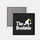 De dinkfather - grappige pickleball-speler paddleb magneet (Voorkant / Achterkant)