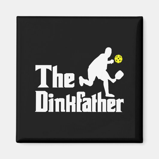 De dinkfather - grappige pickleball-speler paddleb magneet (Voorkant)