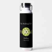 De Dinking Dude Duo Pickleball Ball Waterfles (Voorkant)