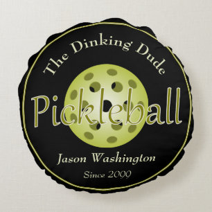 De Dinking Dude Guy / Duo Pickleball Ball Rond Kussen