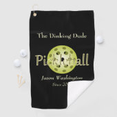 De Dinking Dude Guy Pickleball Ball Handdoek (Insitu)
