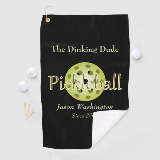 De Dinking Dude Guy Pickleball Ball Handdoek (Insitu)
