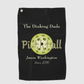 De Dinking Dude Guy Pickleball Ball Handdoek (Voorkant)