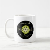 De Dinking Dude Guy Pickleball Ball Koffiemok (Links)