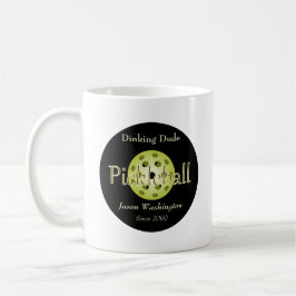 De Dinking Dude Guy Pickleball Ball Koffiemok