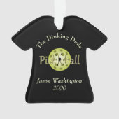 De Dinking Dude Guy Pickleball Ball Ornament (voorkant)