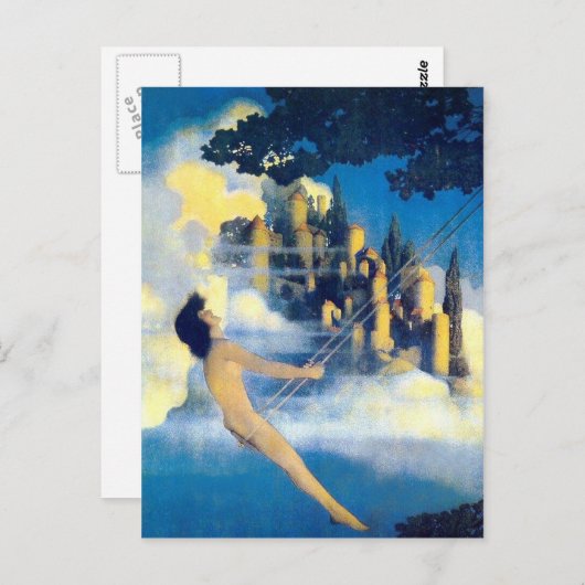 De Dinky Bird, Maxfield Parrish Briefkaart (Voorkant / Achterkant)