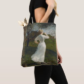 De Dinner Horn van Winslow Homer Tote Bag (Dichtbij)