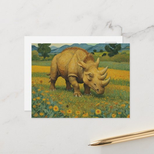 De Dino Briefkaart (Voorkant / Achterkant in situ)
