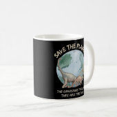 DE DINOSAURS DACHTEN DAT ZE.. KOFFIEMOK (Voorkant rechts)