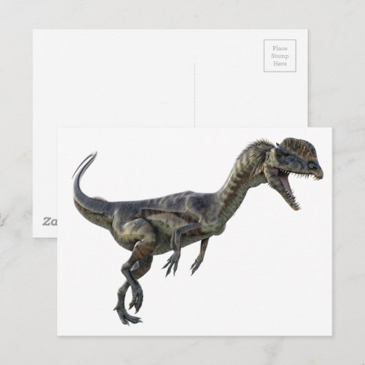 De Dinosaurus van Dilophosaurus Briefkaart (Voorkant / Achterkant)